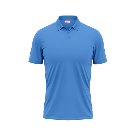 Plain Polo neck Skyblue Tshirt
