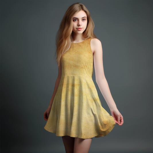 Vibrant Girls' All-Over Print Dress.