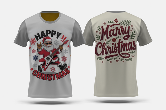 Happy Christmas Printed T-Shirt.