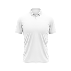 Plain Polo neck White Tshirt