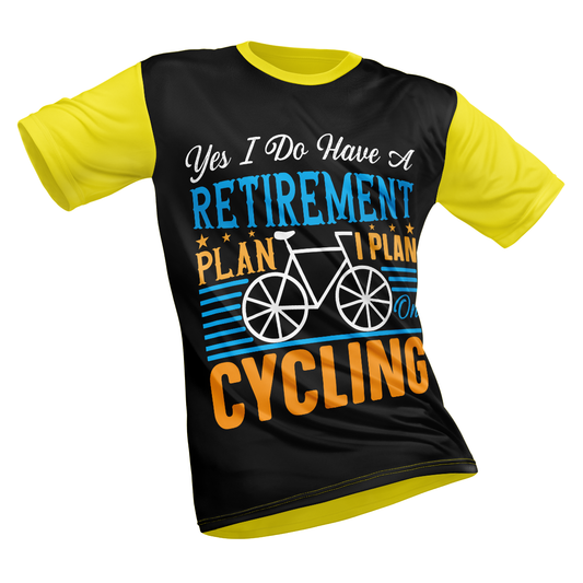 Polyester Half Sleeve T-Shirt with Round Collar and All Over Digital Print.