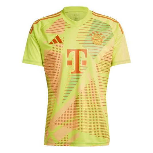 NextPrint Premium Neon Green Football Jersey with Orange Print – Customizable