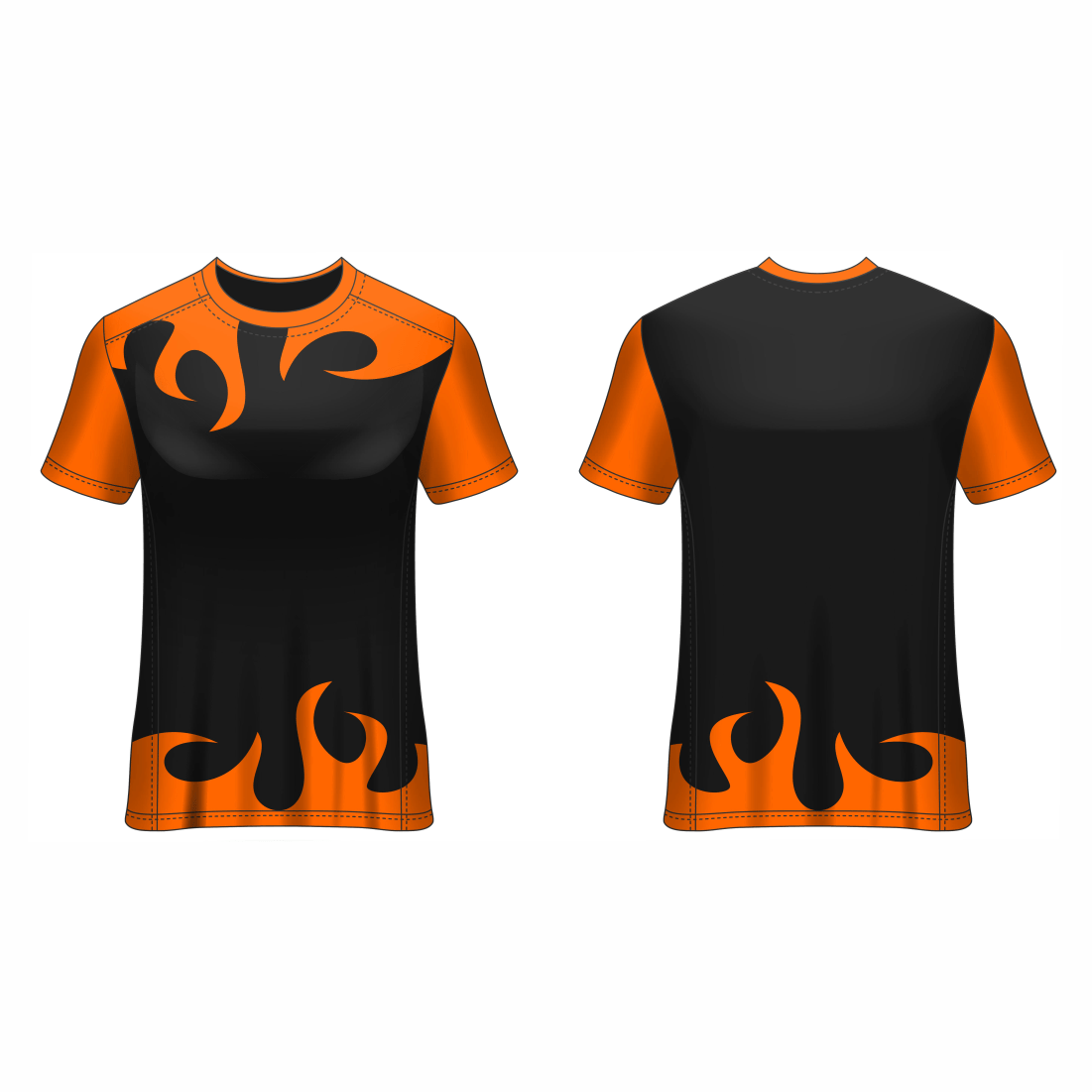 All Over Customized All Over Customized Round Neck t-shirt NP0000S671 - Next Print