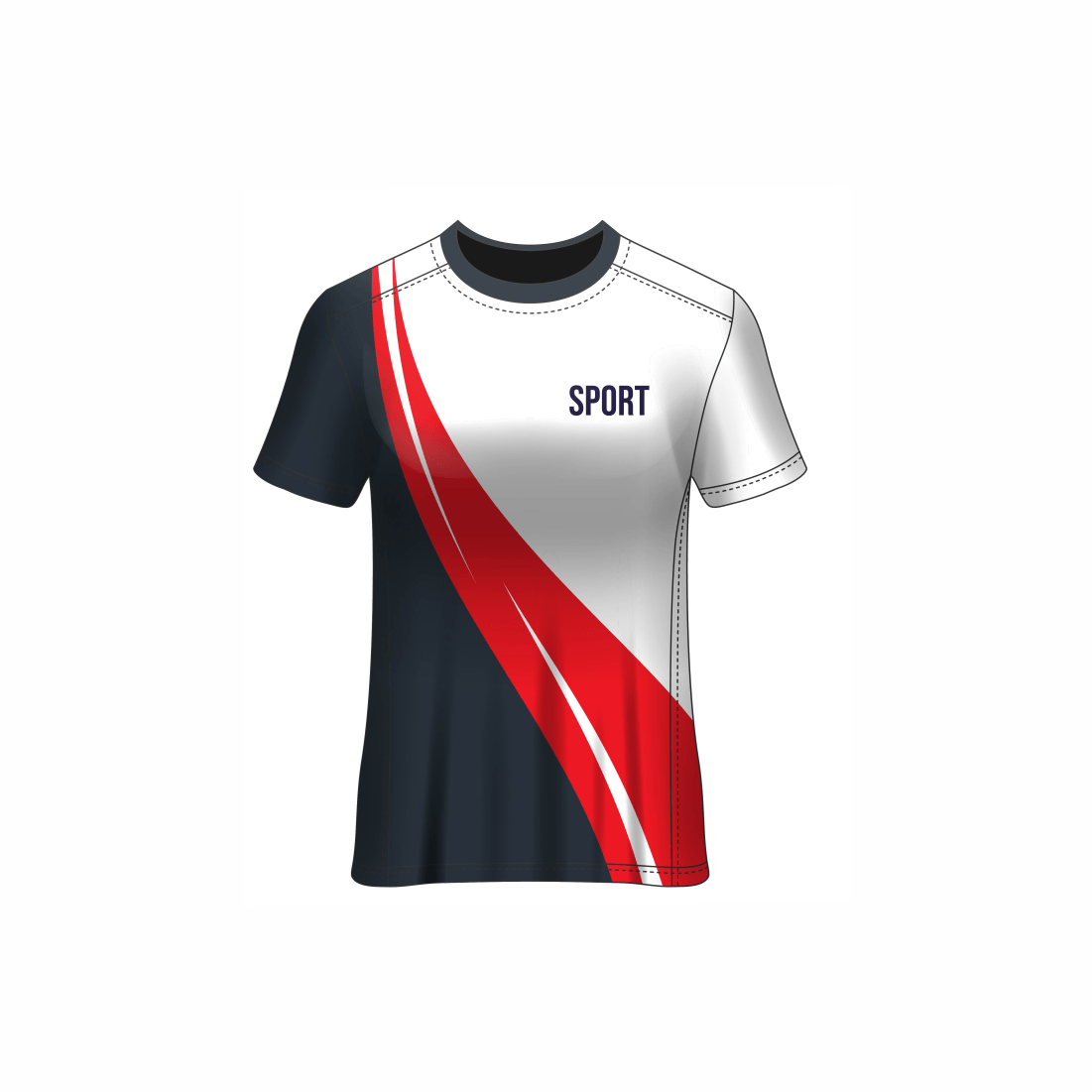 All Over Customized All Over Customized Round Neck t-shirt NP0000S681 - Next Print