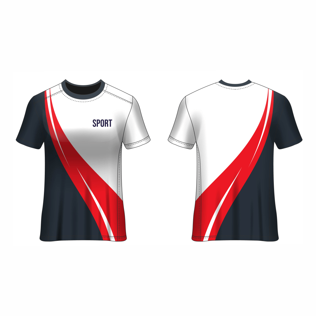 All Over Customized All Over Customized Round Neck t-shirt NP0000S681 - Next Print