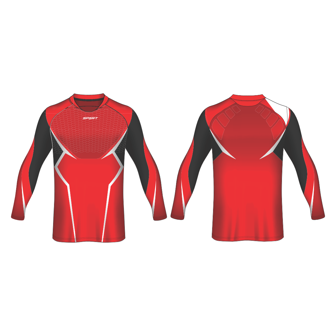 All Over Customized full sleeve soccer jersey sport t-shirt NP0000S625 - Next Print