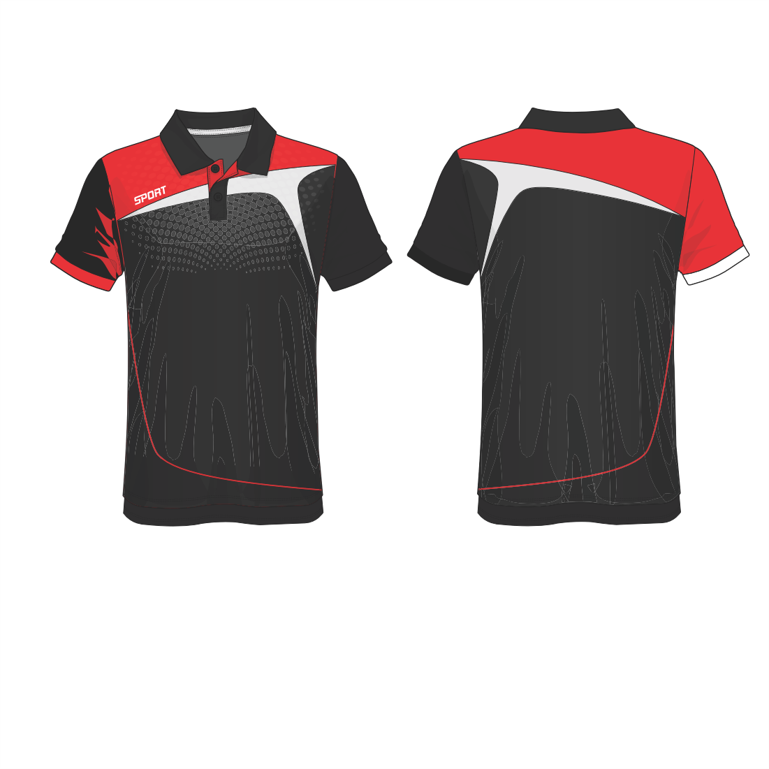 All Over Customized - shirt polo collar half sleeves sport jersey NP0000S627 - Next Print