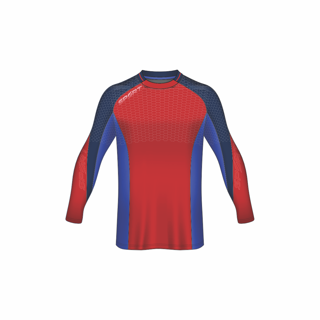 All Over Customized soccer jersey round neck full sleeves sport t-shirt NP0000S550 - Next Print