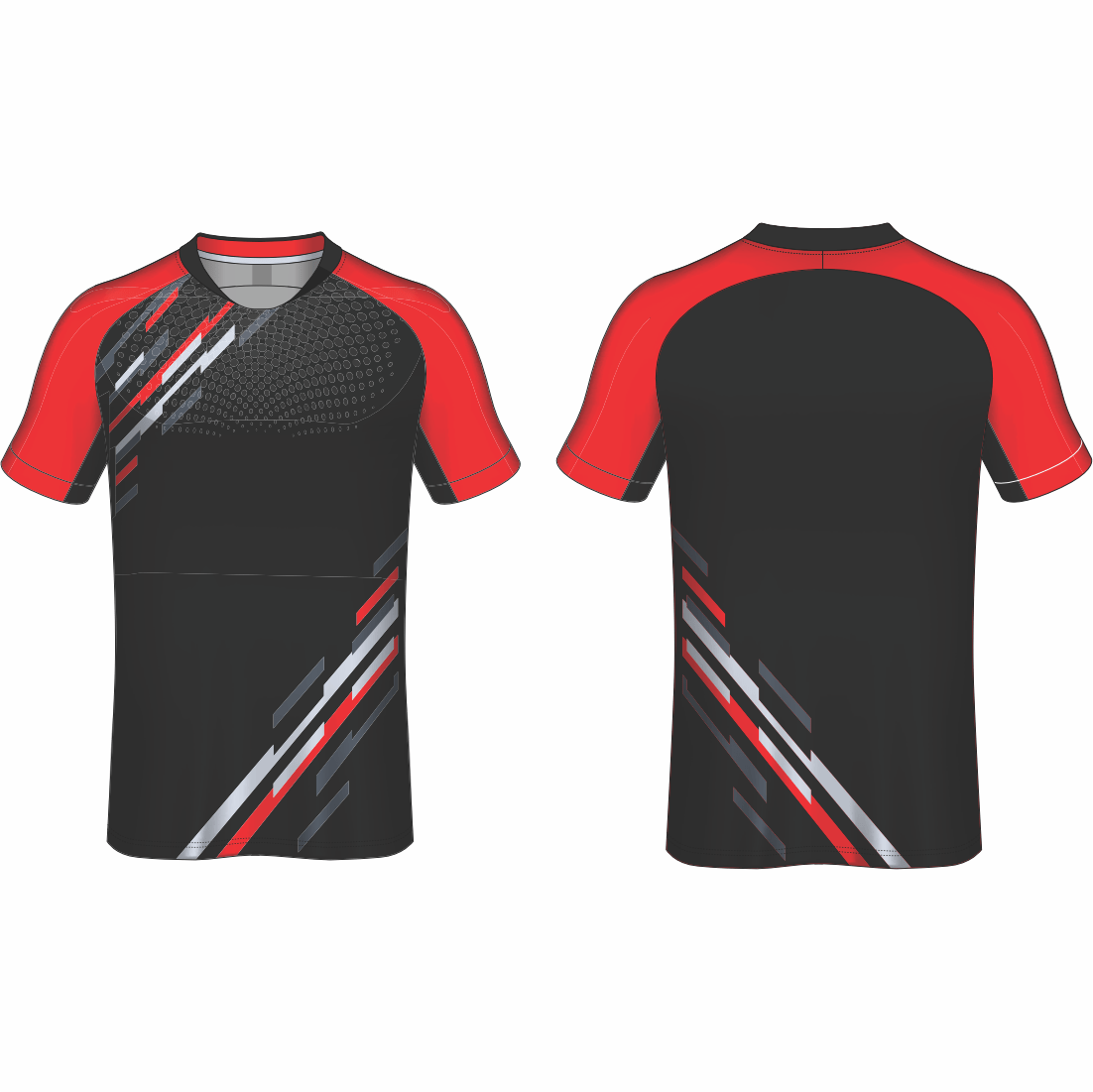 All Over Customized Soccer jersey round neck sport t-shirt NP0000S577 - Next Print