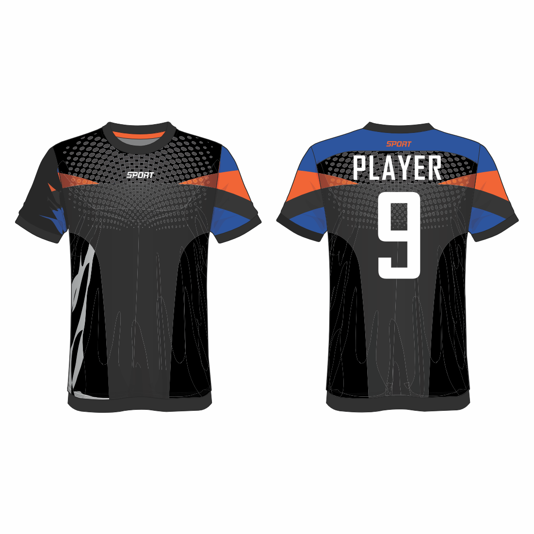 All Over Customized Soccer jersey round neck sport t-shirt NP0000S610 - Next Print