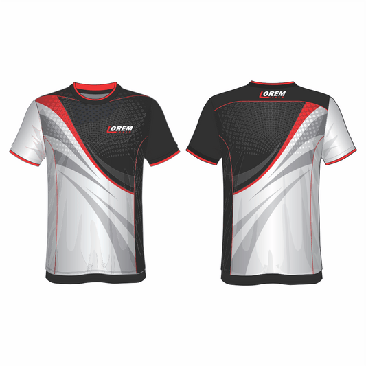 All Over Customized Soccer jersey round neck sport t-shirt NP0000S612 - Next Print