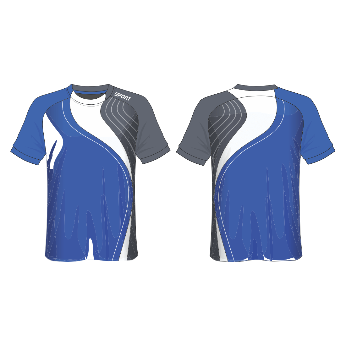 All Over Customized Soccer jersey round neck t-shirt NP0000S630 - Next Print