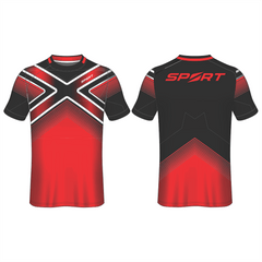 All Over Customized Soccer jersey round neck t-shirt NP0000S631 - Next Print