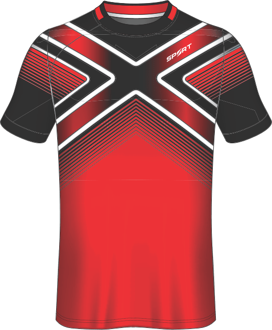 All Over Customized Soccer jersey round neck t-shirt NP0000S631 - Next Print