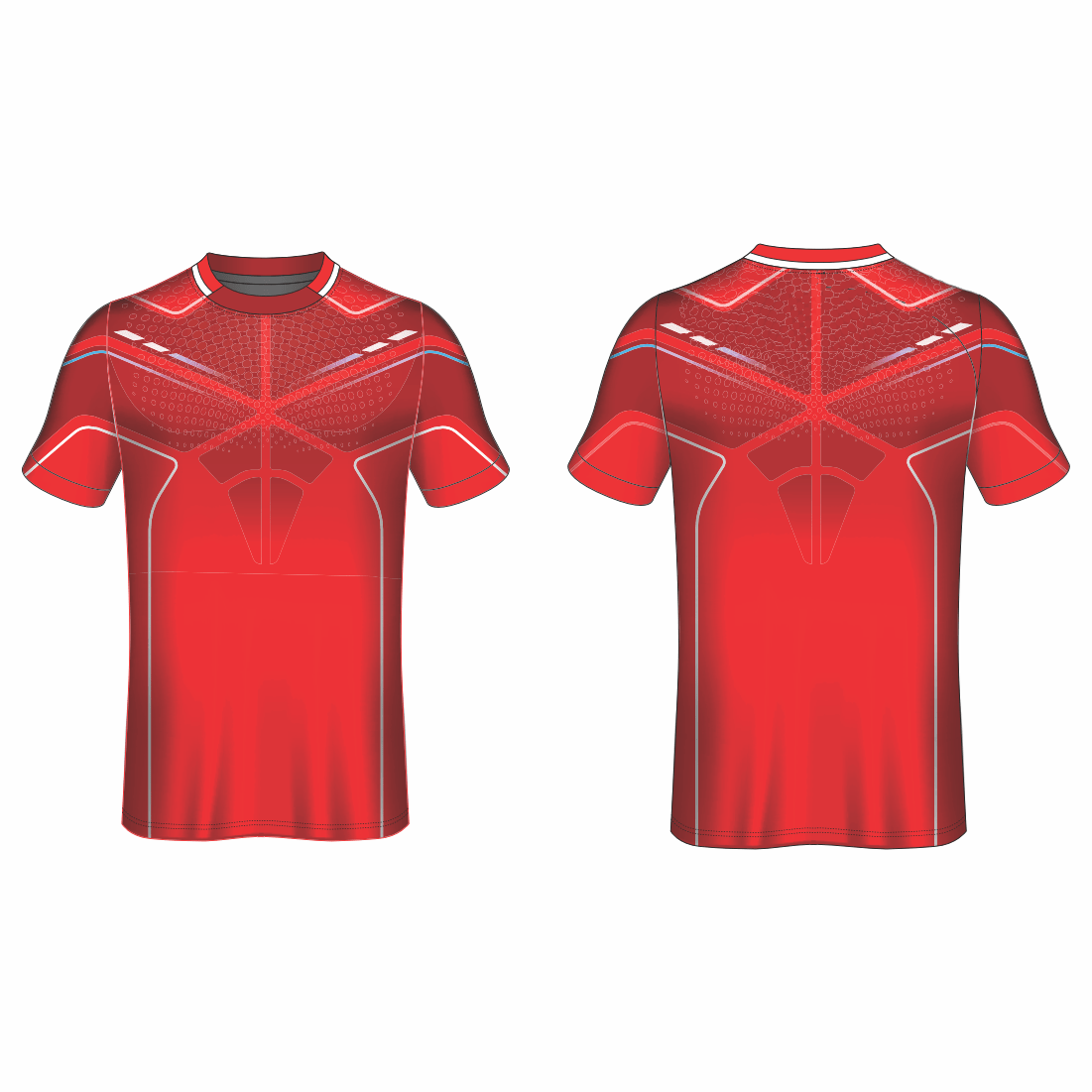 All Over Customized Soccer jersey sport round neck t-shirt NP0000S510 - Next Print