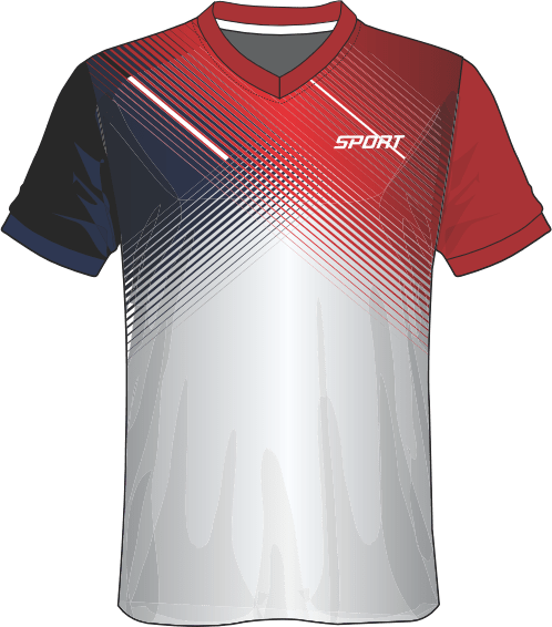 All Over Customized Soccer jersey sport t-shirt V Neck NP0000S593 - Next Print