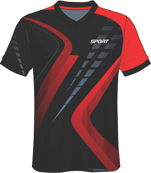 All Over Customized Soccer jersey V neck sport t-shirt NP0000S601 - Next Print