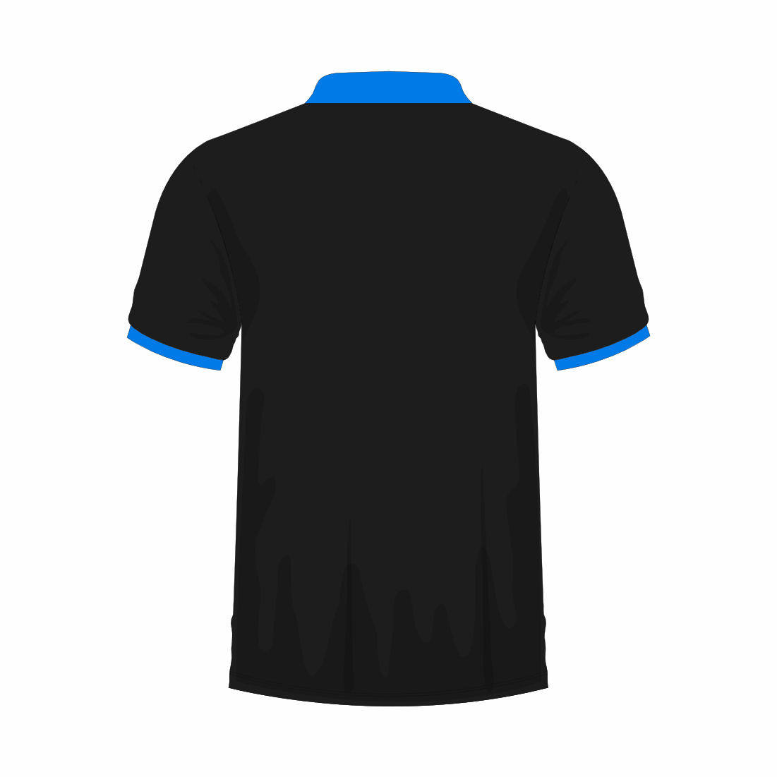 All Over Customized T-shirt Polo collar blue and black NP0000S522 - Next Print