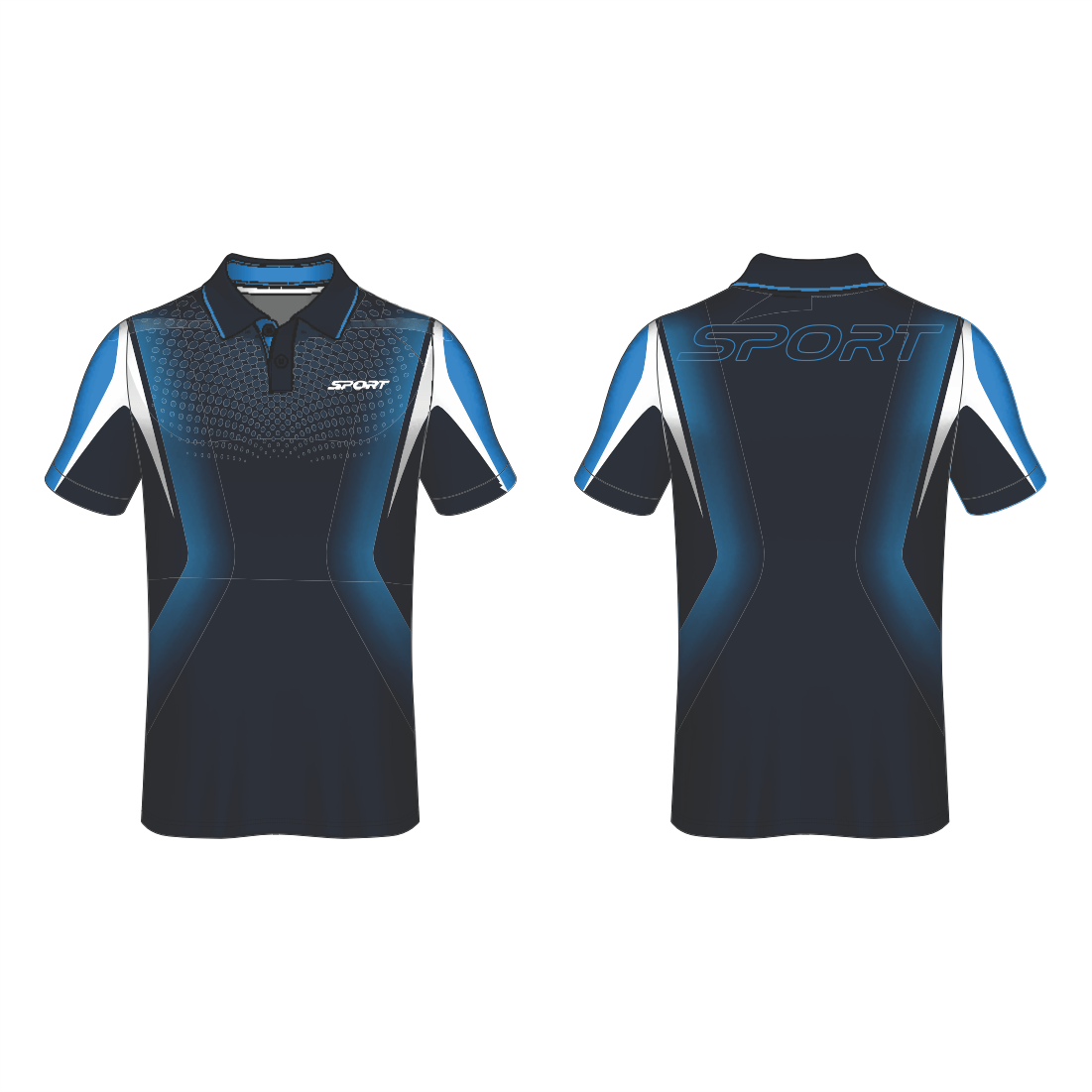 All Over Customized T-shirt polo collar half sleeves sport jersey NP0000S623 - Next Print