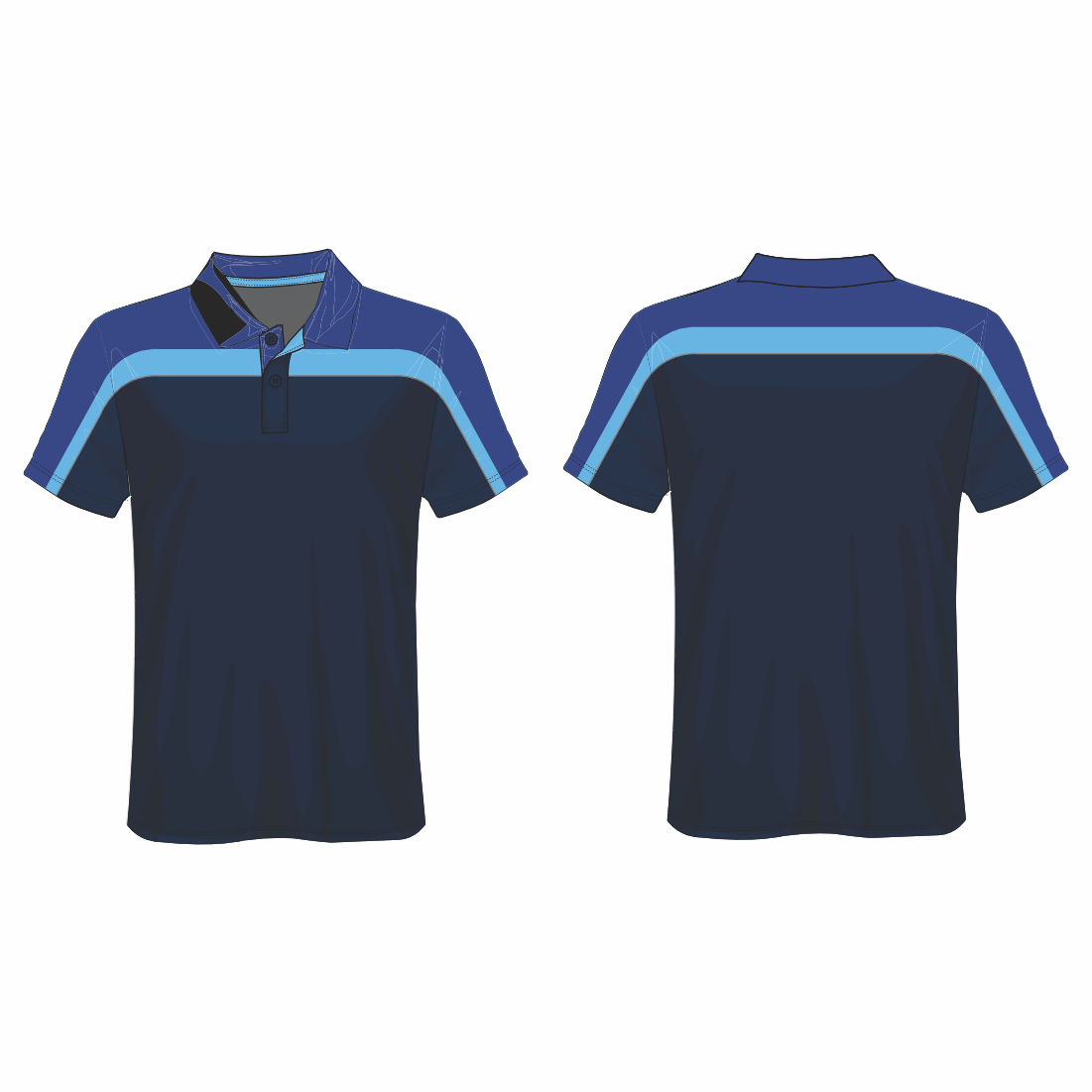 All Over Customized T-shirt Polo collar NP0000S519 - Next Print