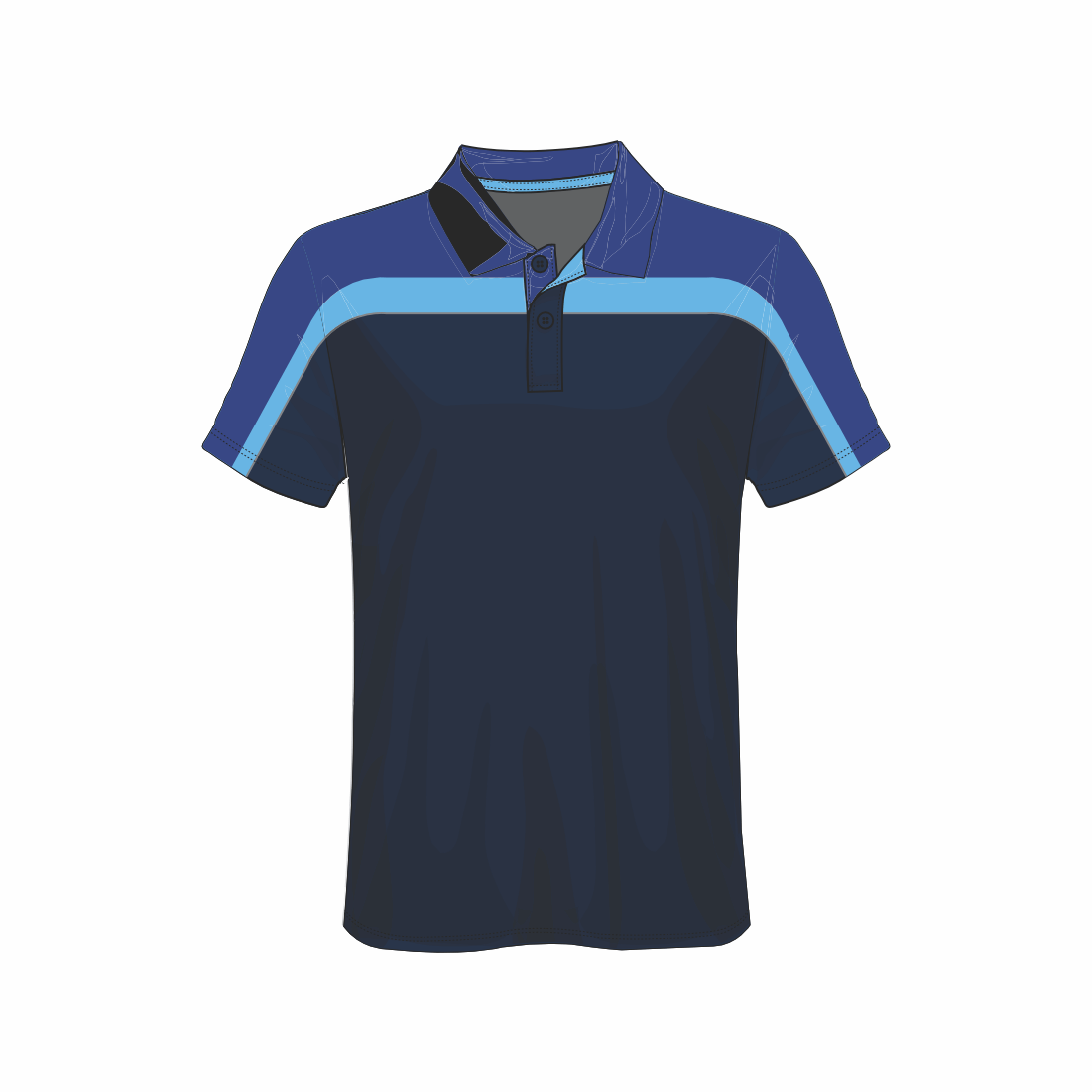 All Over Customized T-shirt Polo collar NP0000S519 - Next Print