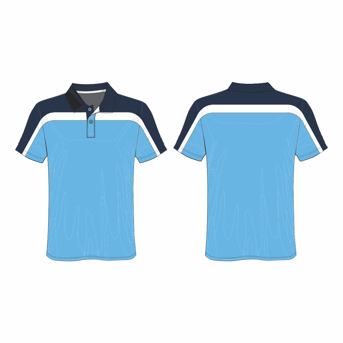 All Over Customized T-shirt Polo collar NP0000S521 - Next Print