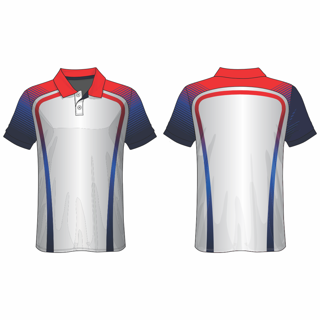 All Over Customized T-shirt polo collar sport jersey NP0000S547 - Next Print