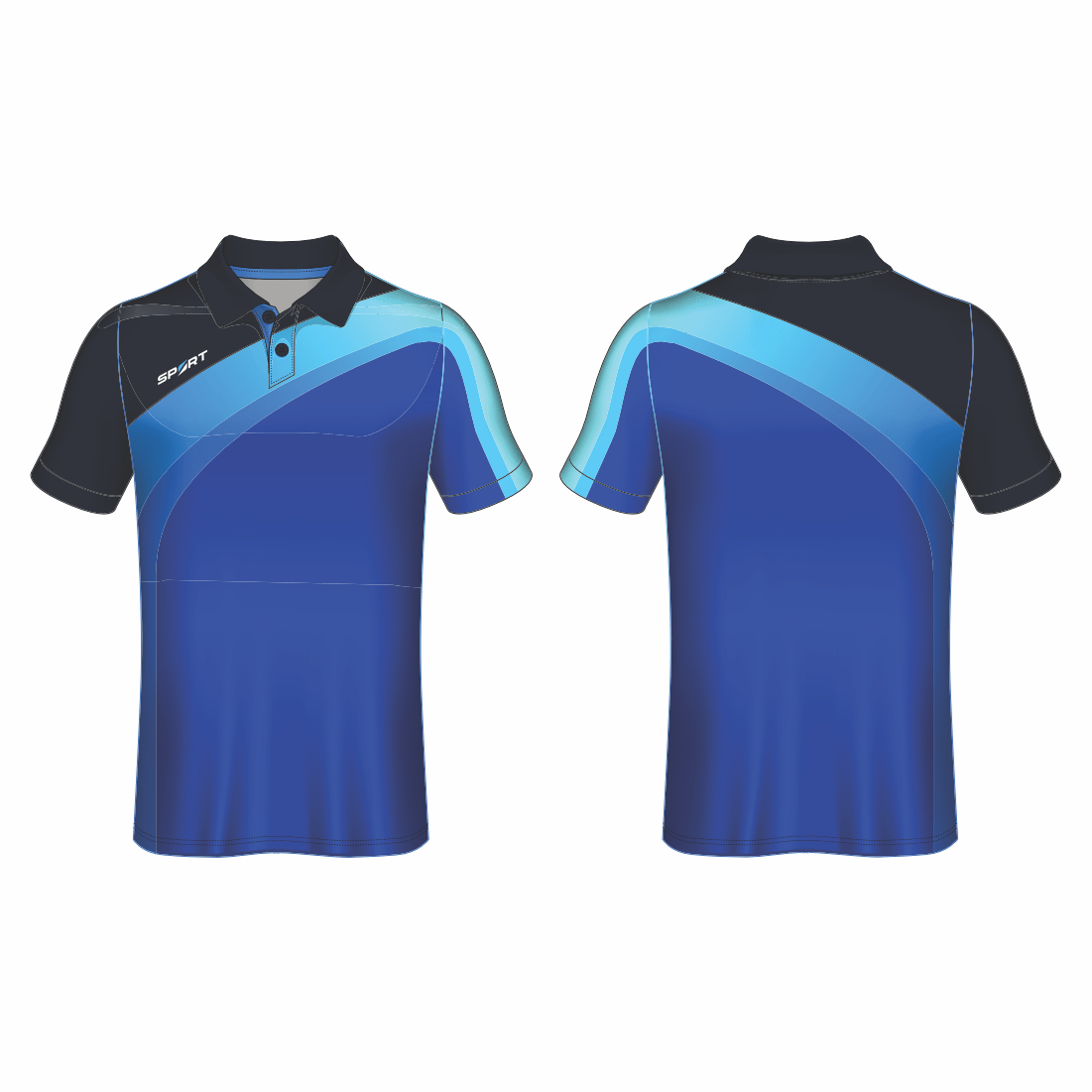 All Over Customized T-shirt polo collar sport jersey NP0000S607 - Next Print