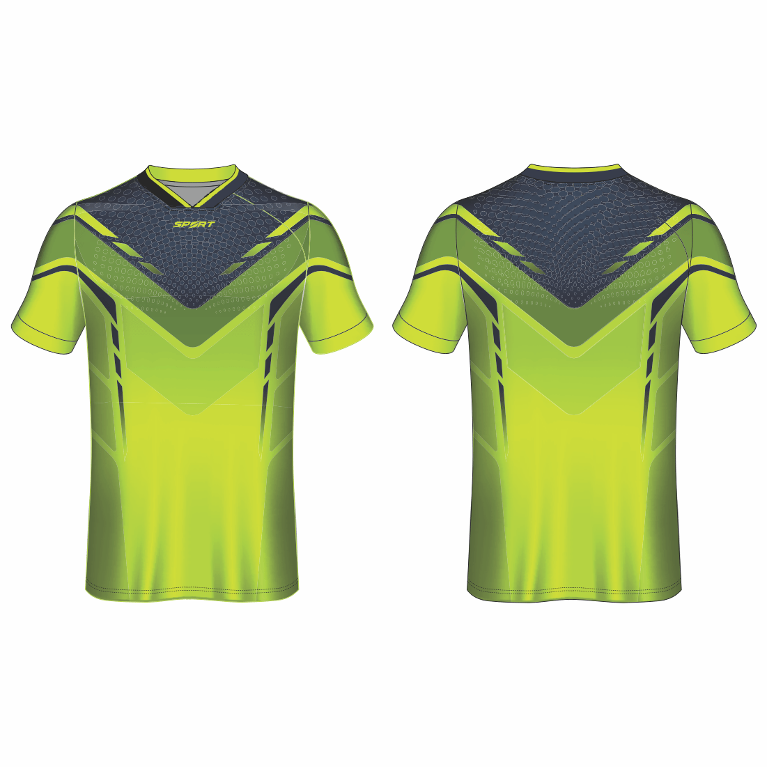 All Over Customized T-shirt V neck sport jersey NP0000S575 - Next Print