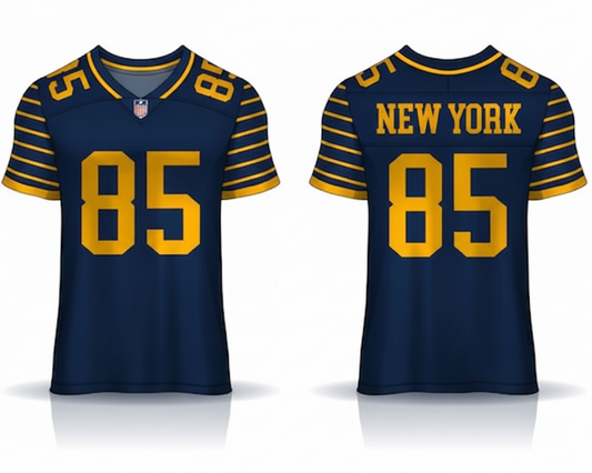 Next Print Football jersey T-shirt/Blue And Yellow/ Colour