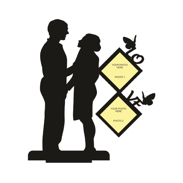 BEST COUPLE DOUBLE IMAGE STAND FRAME - Next Print