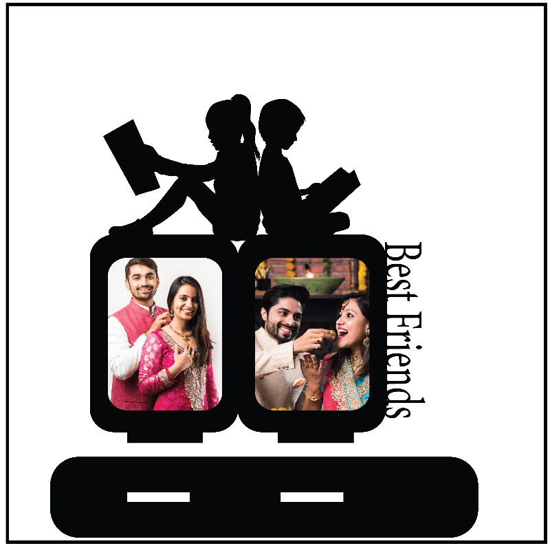 BEST FRIENDS DOUBLE IMAGE STAND FRAME - Next Print
