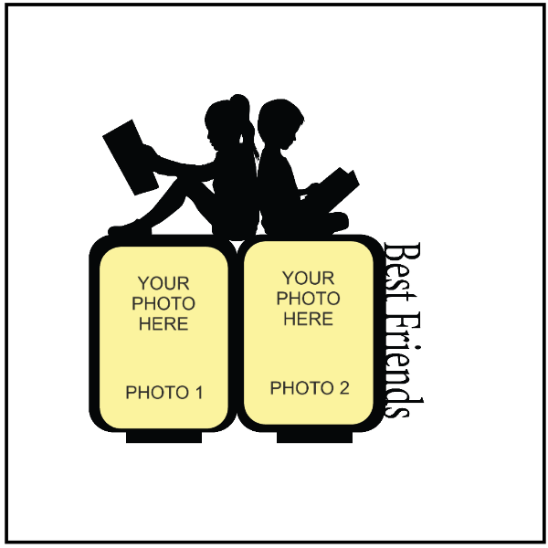 BEST FRIENDS DOUBLE IMAGE STAND FRAME - Next Print