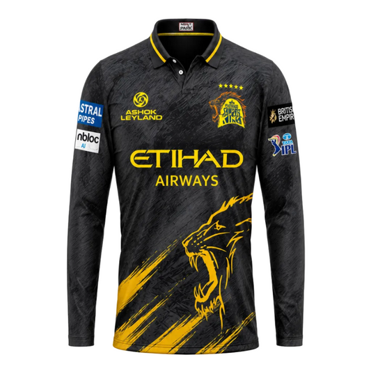 Next print Black Full Sleeve Cricket Jersey – Custom Name & Number | Premium Sportswear | India