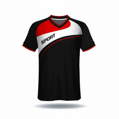 a black and red jersey with the number 9 on it