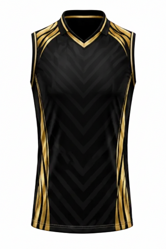 Next print Custom Black Sleeveless Cricket Jersey for Teams & Clubs | Premium Sportswear India