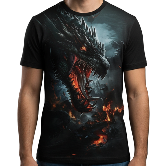 Next Print Black tshirt mockup front and back view isolated on white background