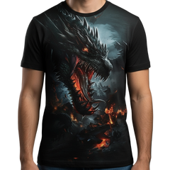 Next Print Black tshirt mockup front and back view isolated on white background