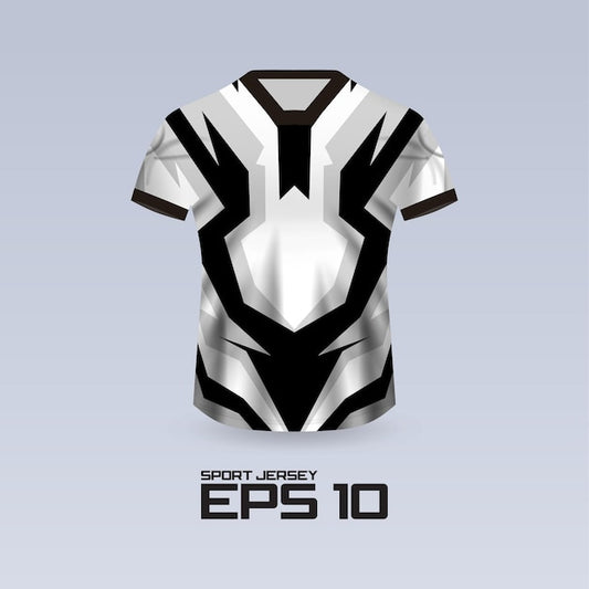 Next Print black and white racing jersey.