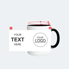 Customised Black Colour Mug