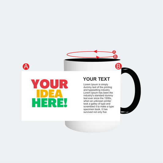 Customised Black Colour Mug