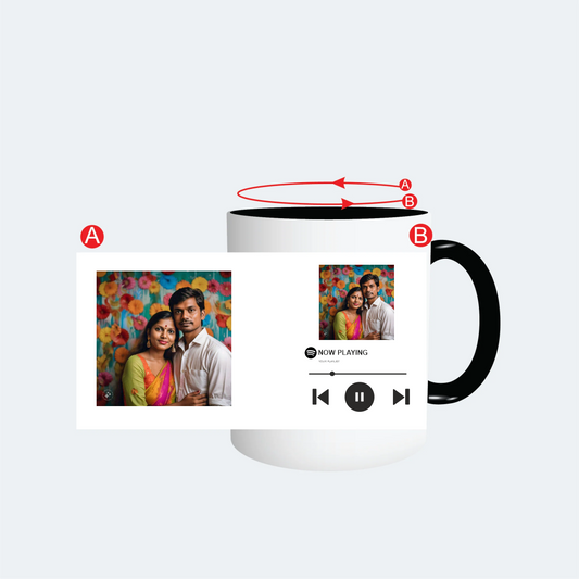 Customised Black Colour Mug