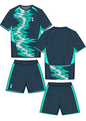 Next print Custom Blue Green Football Jersey and Shorts Set | Personalized Soccer Kit | India