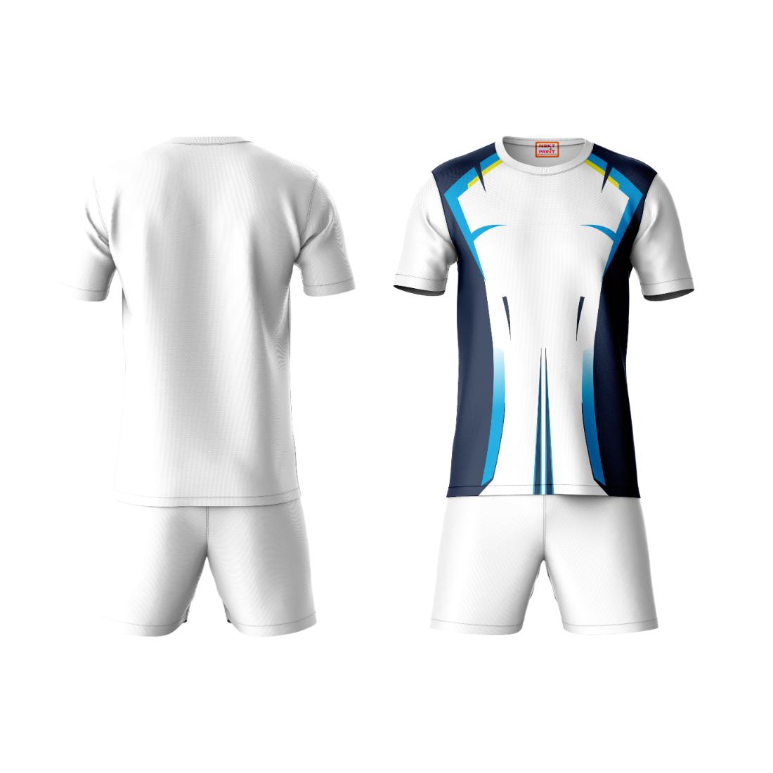 Men blue sportswear co-ord set side angle view