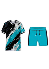 Next print Personalized Blue White Sports Kit (Jersey + Shorts) | Teamwear India