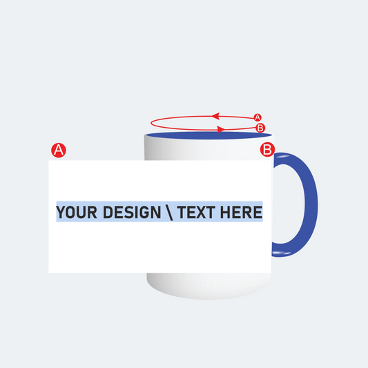 Customised Blue Colour Mug