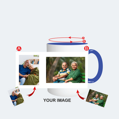 Customised Blue Colour Mug