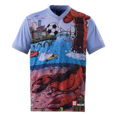 Boston Host City Jersey 2026 Limited Edition Football Jersey Front View Featuring Boston Harbor Waterfront and Coastal Inspired Artwork
