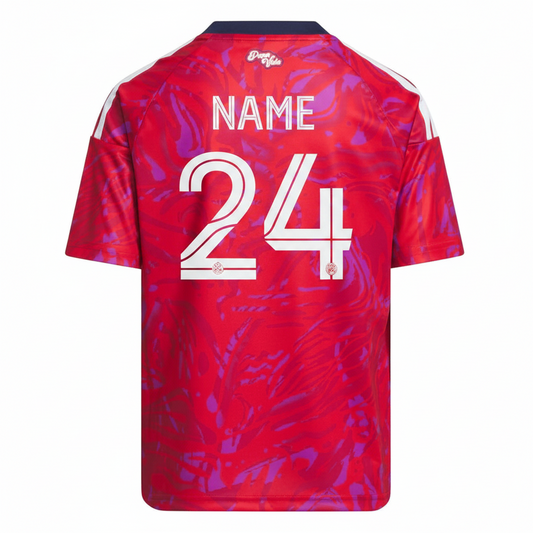 Custom Chile style football jersey with personalized name and number