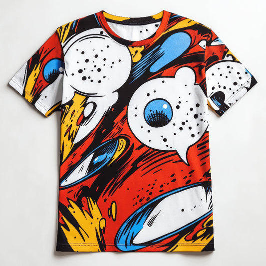 Next Print Colorful graphic tshirt with comicstyle design